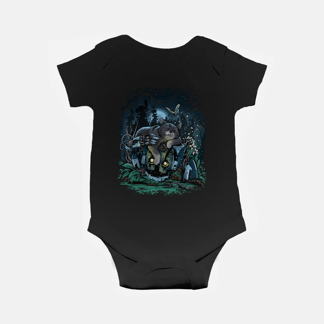The Cat And The Robot-Baby-Basic-Onesie-zascanauta