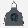 The Cat And The Robot-Unisex-Kitchen-Apron-zascanauta