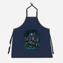 The Cat And The Robot-Unisex-Kitchen-Apron-zascanauta