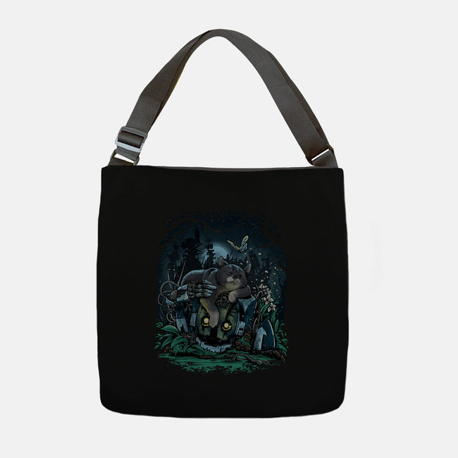 The Cat And The Robot-None-Adjustable Tote-Bag-zascanauta