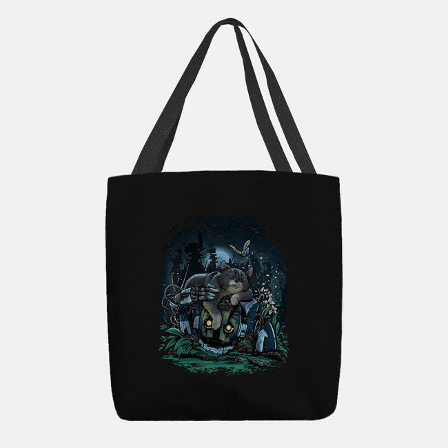 The Cat And The Robot-None-Basic Tote-Bag-zascanauta