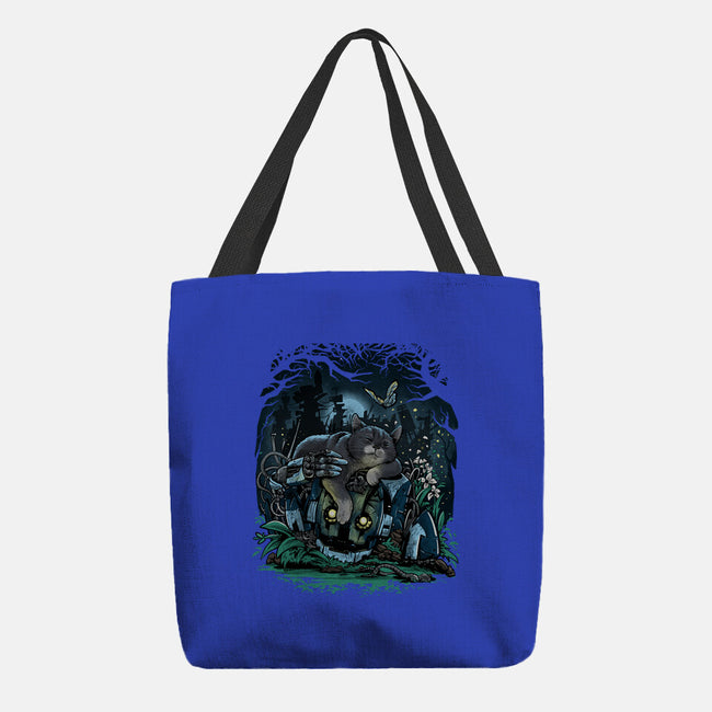 The Cat And The Robot-None-Basic Tote-Bag-zascanauta