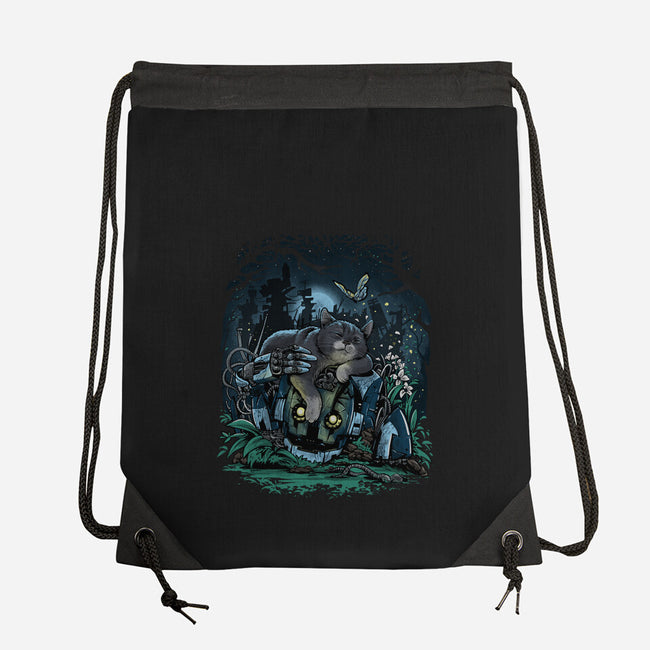 The Cat And The Robot-None-Drawstring-Bag-zascanauta
