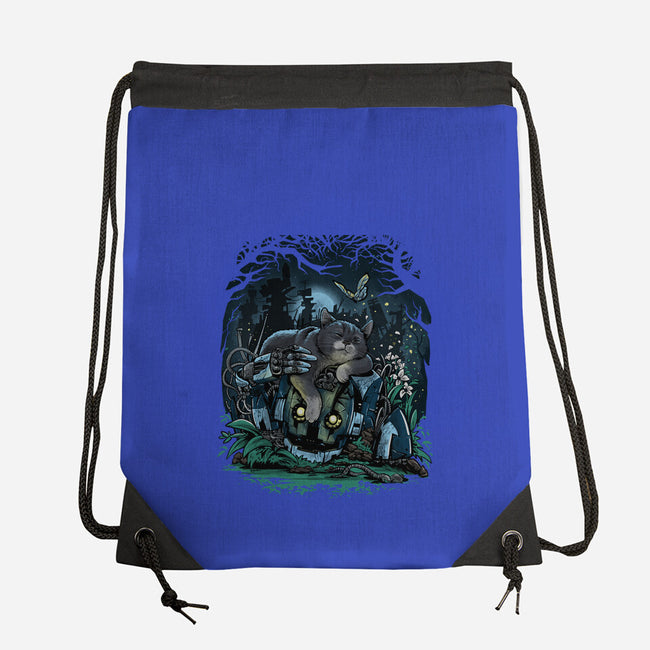 The Cat And The Robot-None-Drawstring-Bag-zascanauta