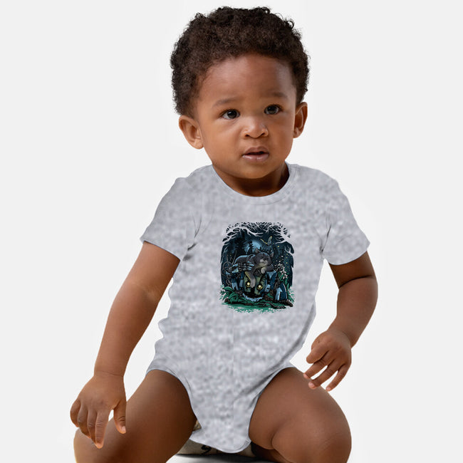 The Cat And The Robot-Baby-Basic-Onesie-zascanauta