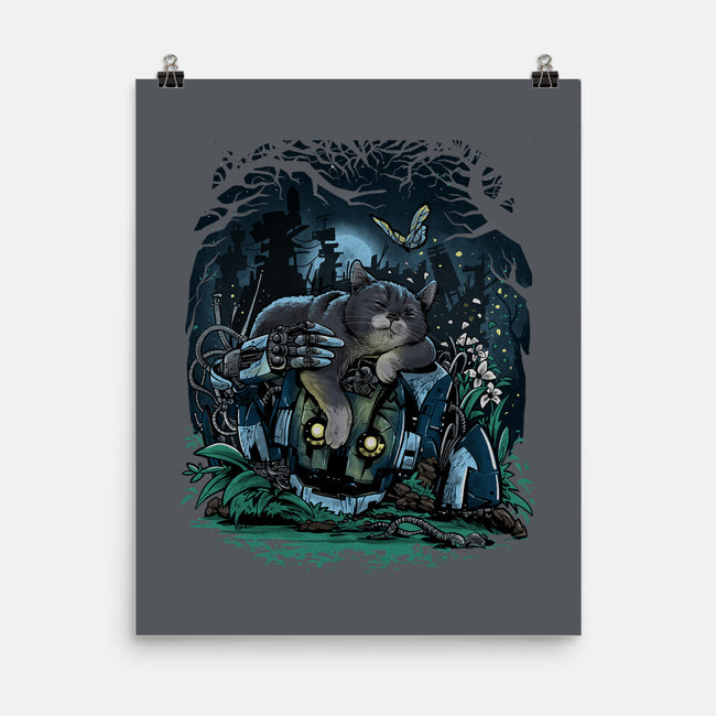 The Cat And The Robot-None-Matte-Poster-zascanauta