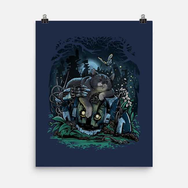 The Cat And The Robot-None-Matte-Poster-zascanauta