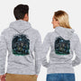 The Cat And The Robot-Unisex-Zip-Up-Sweatshirt-zascanauta