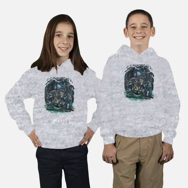 The Cat And The Robot-Youth-Pullover-Sweatshirt-zascanauta