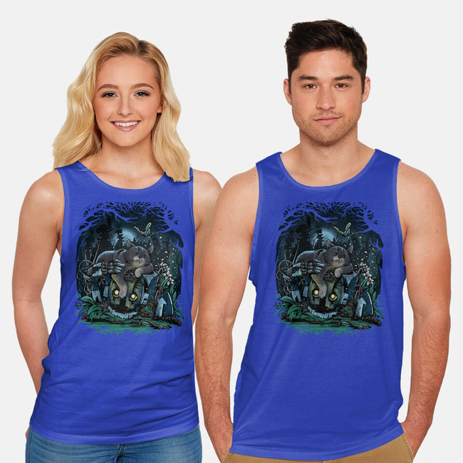 The Cat And The Robot-Unisex-Basic-Tank-zascanauta