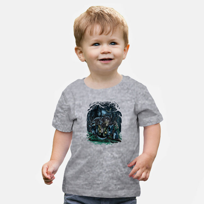 The Cat And The Robot-Baby-Basic-Tee-zascanauta