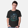 The Cat And The Robot-Mens-Basic-Tee-zascanauta