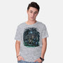 The Cat And The Robot-Mens-Basic-Tee-zascanauta