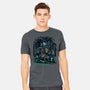 The Cat And The Robot-Mens-Heavyweight-Tee-zascanauta