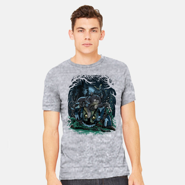 The Cat And The Robot-Mens-Heavyweight-Tee-zascanauta
