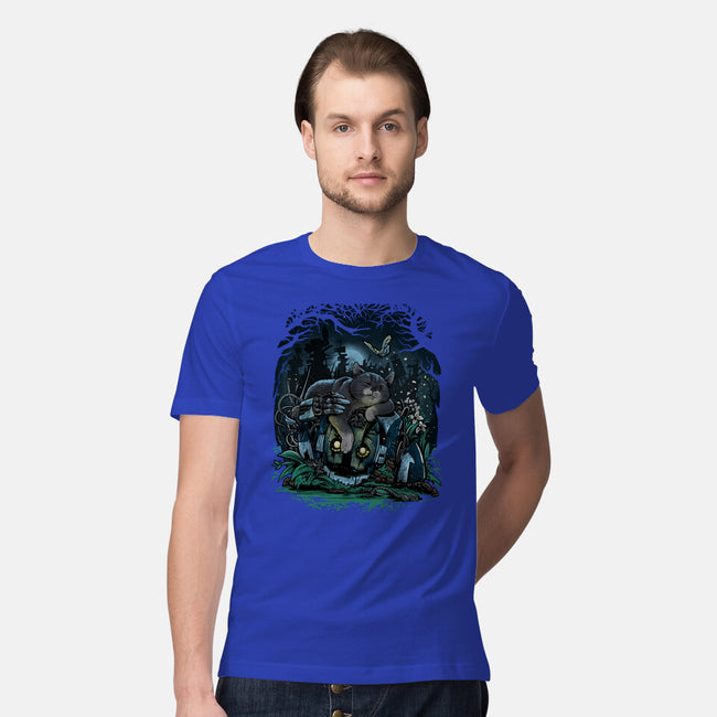 The Cat And The Robot-Mens-Premium-Tee-zascanauta