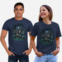 The Cat And The Robot-Unisex-Basic-Tee-zascanauta