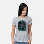 The Cat And The Robot-Womens-Basic-Tee-zascanauta