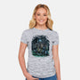 The Cat And The Robot-Womens-Fitted-Tee-zascanauta