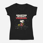 We Have A Bit Of A Problem-Womens-V-Neck-Tee-turborat14