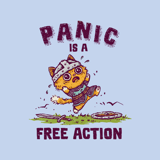 Panic Is A Free Action-Womens-Fitted-Tee-kg07