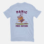 Panic Is A Free Action-Womens-Fitted-Tee-kg07