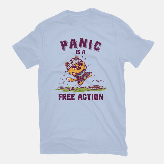 Panic Is A Free Action-Mens-Basic-Tee-kg07