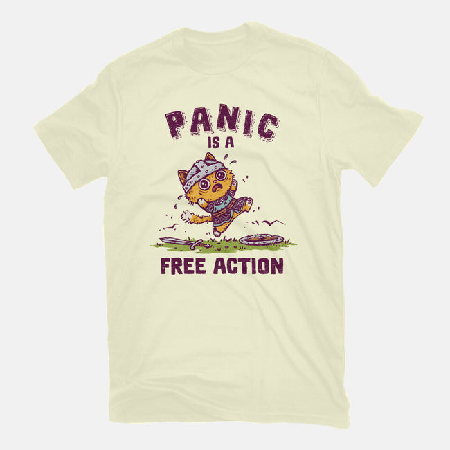 Panic Is A Free Action-Mens-Basic-Tee-kg07