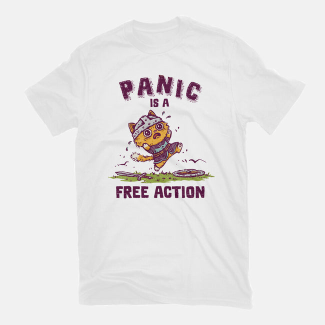 Panic Is A Free Action-Mens-Heavyweight-Tee-kg07