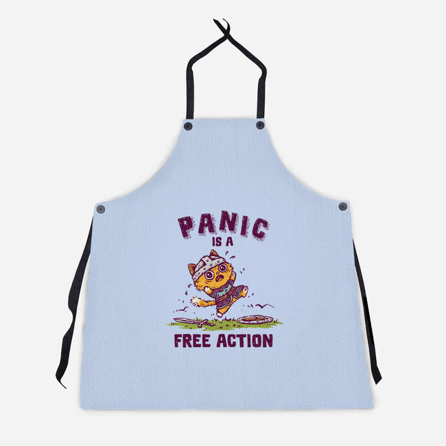Panic Is A Free Action-Unisex-Kitchen-Apron-kg07