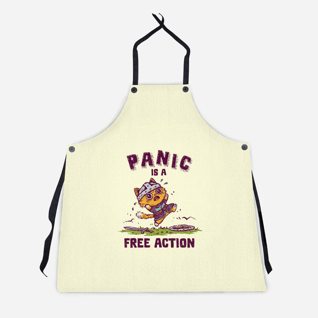 Panic Is A Free Action-Unisex-Kitchen-Apron-kg07