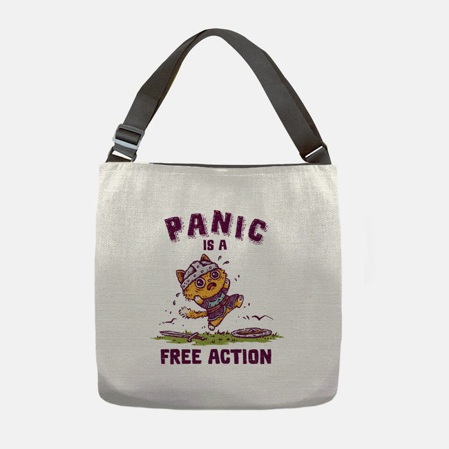 Panic Is A Free Action-None-Adjustable Tote-Bag-kg07