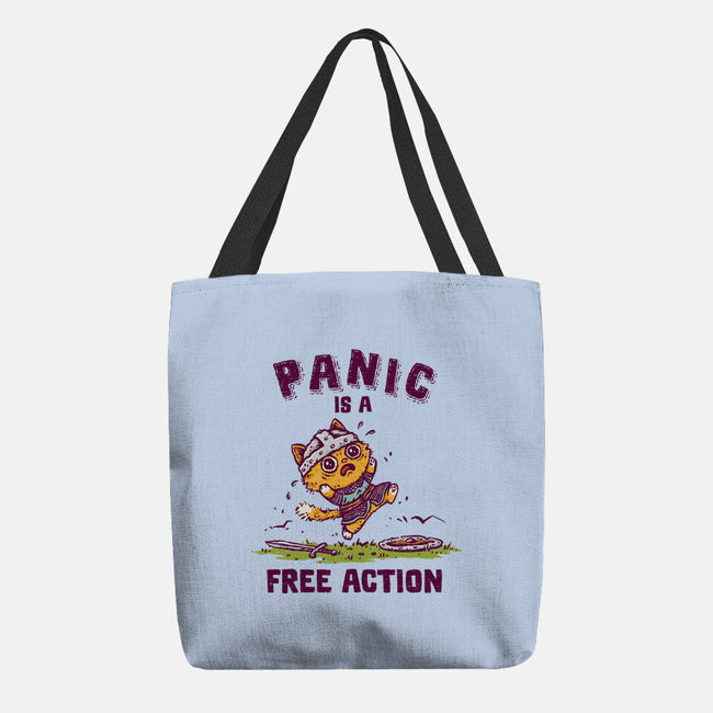 Panic Is A Free Action-None-Basic Tote-Bag-kg07