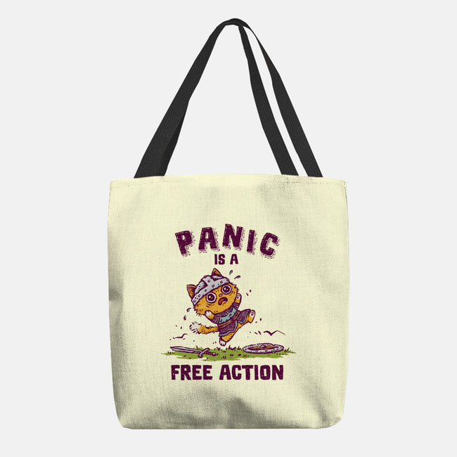 Panic Is A Free Action-None-Basic Tote-Bag-kg07