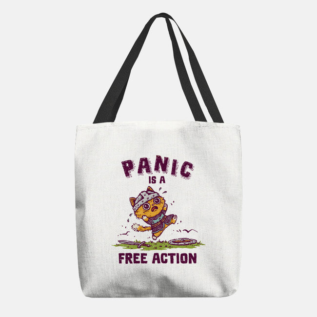 Panic Is A Free Action-None-Basic Tote-Bag-kg07