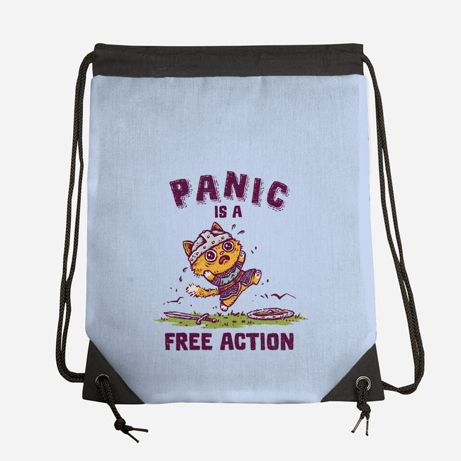 Panic Is A Free Action-None-Drawstring-Bag-kg07