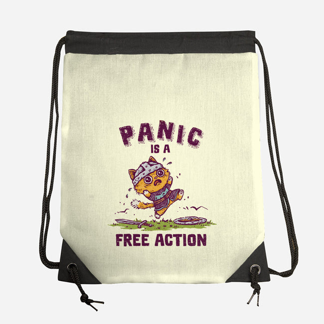 Panic Is A Free Action-None-Drawstring-Bag-kg07
