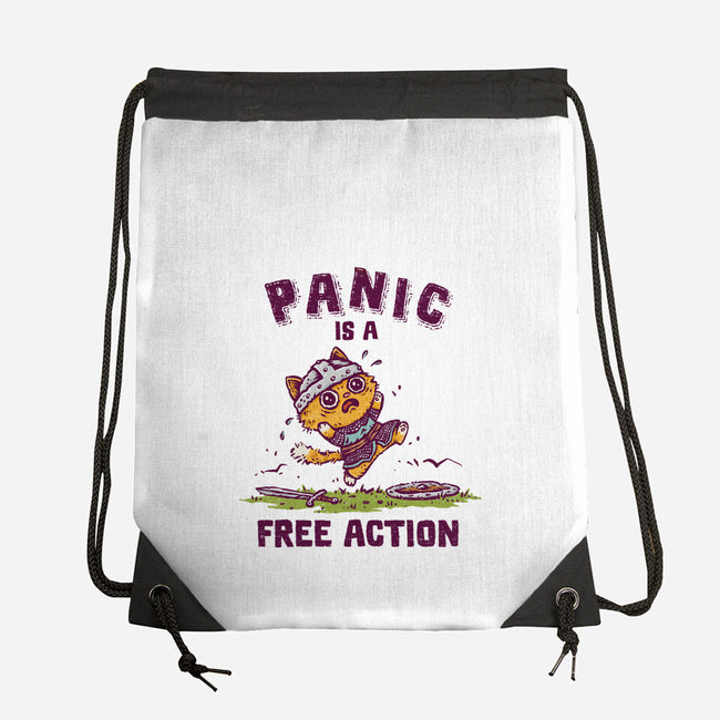 Panic Is A Free Action-None-Drawstring-Bag-kg07