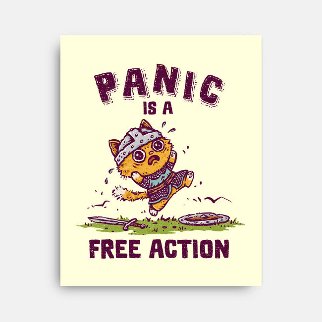 Panic Is A Free Action-None-Stretched-Canvas-kg07