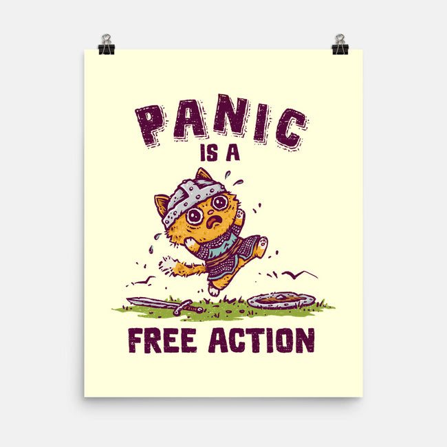 Panic Is A Free Action-None-Matte-Poster-kg07