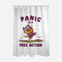 Panic Is A Free Action-None-Polyester-Shower Curtain-kg07