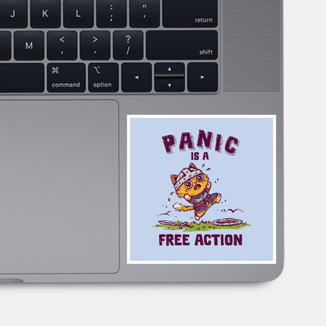 Panic Is A Free Action-None-Glossy-Sticker-kg07