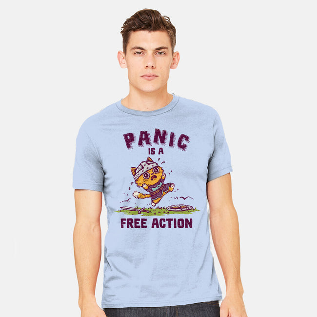 Panic Is A Free Action-Mens-Heavyweight-Tee-kg07