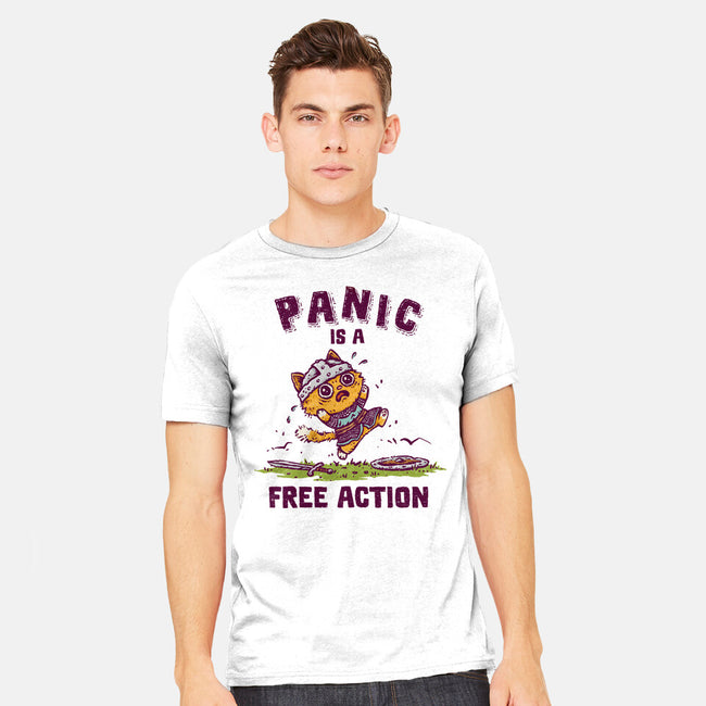 Panic Is A Free Action-Mens-Heavyweight-Tee-kg07
