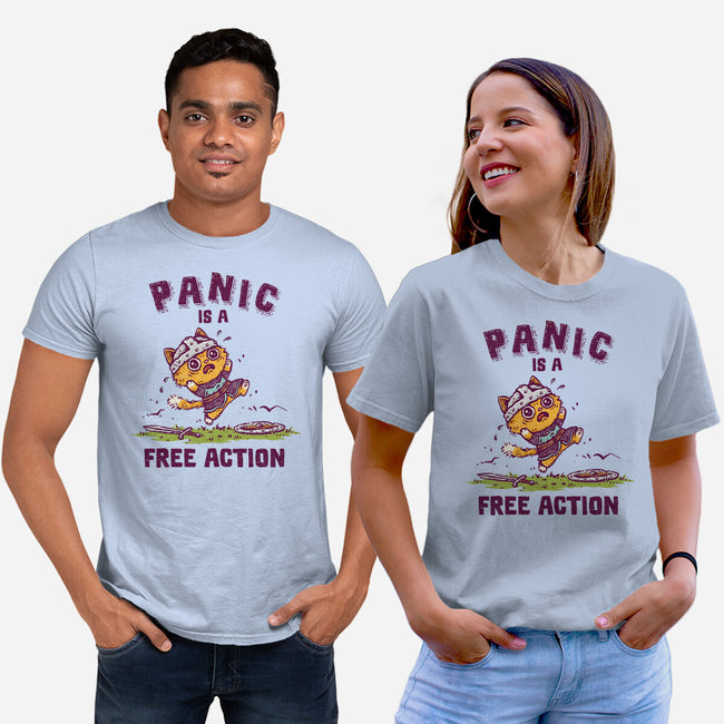 Panic Is A Free Action-Unisex-Basic-Tee-kg07