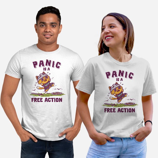 Panic Is A Free Action-Unisex-Basic-Tee-kg07