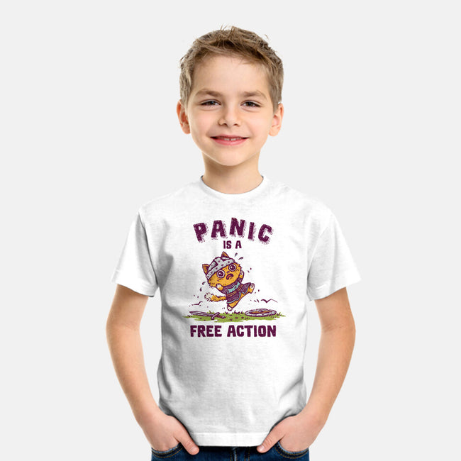 Panic Is A Free Action-Youth-Basic-Tee-kg07