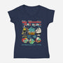 Intergalactic Tour-Womens-V-Neck-Tee-Fritsch