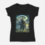 Starry Chief-Womens-V-Neck-Tee-zascanauta