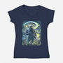 Starry Chief-Womens-V-Neck-Tee-zascanauta